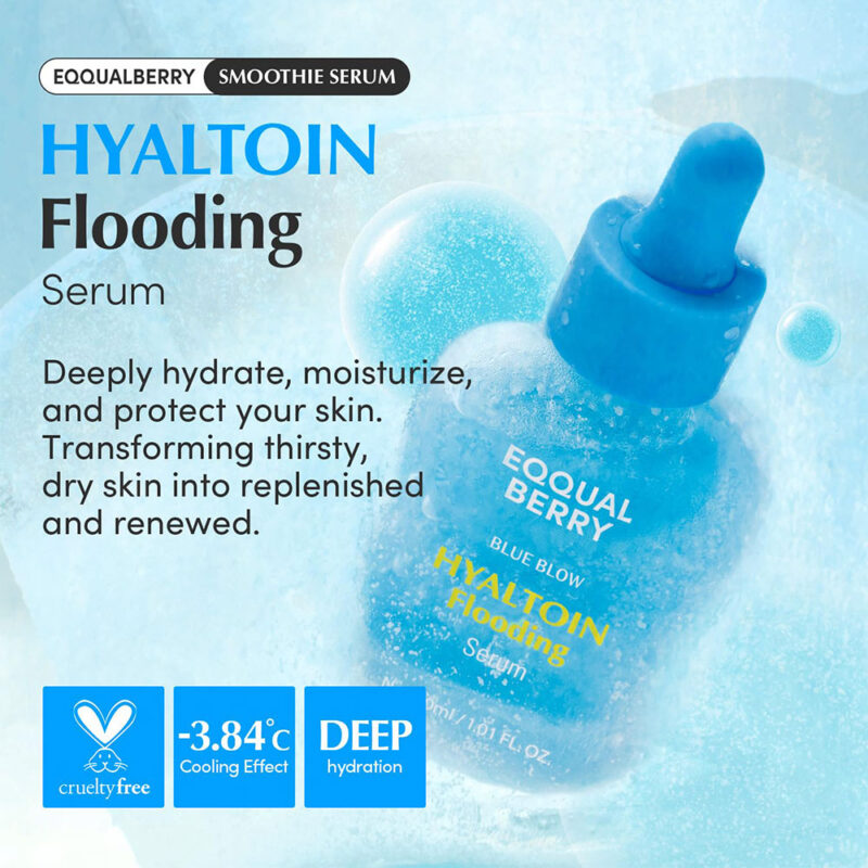 سرم آبرسان و تسکین دهنده هیالتوئین اکوال بری EQQUALBERRY Hyaltoin Flooding Serum حجم 30 میل - Image 8