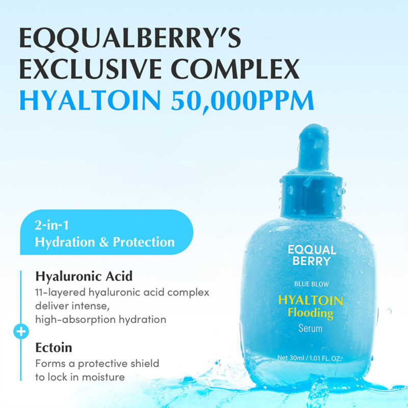 سرم آبرسان و تسکین دهنده هیالتوئین اکوال بری EQQUALBERRY Hyaltoin Flooding Serum حجم 30 میل - Image 12
