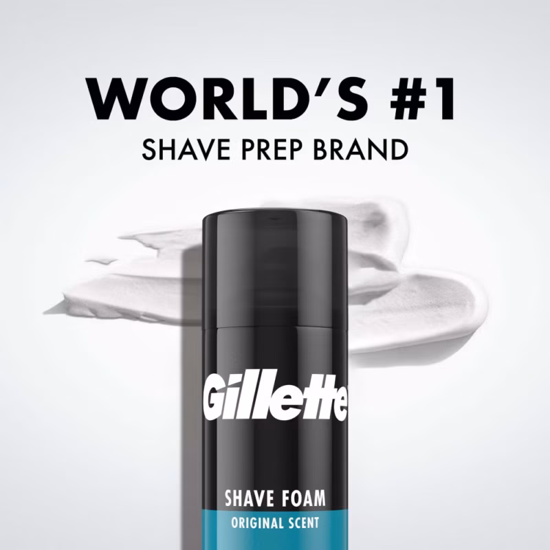 فوم اصلاح ژیلت Gillette Sensitive مناسب پوست حساس حجم ۴۰۰ میل - Image 5