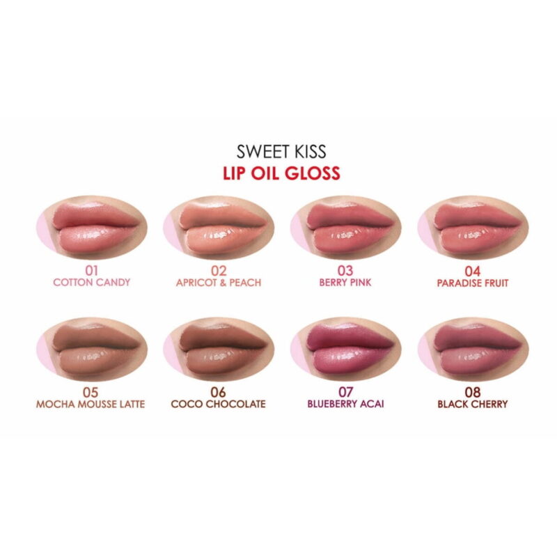 لیپ گلاس براق گلدن رز Golden Rose Sweet Kiss رنگ Coco Chocolate شماره 06 - Image 3