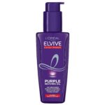 روغن مو ضد زردی لورآل Loreal Purple Herstellende Olie مناسب موهای بلوند، دکلره، هایلایت و خاکستری حجم 100 میل