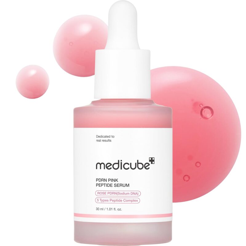 سرم PDRN صورتی آبرسان و تقویت‌کننده سد دفاعی پوست مدیکیوب MEDICUBE PDRN Pink Peptide Serum حجم 30 میل - Image 2