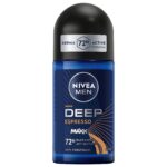رول ضد تعریق مردانه نیوآ Nivea Deep Espresso حاوی کربن سیاه حجم ۵۰ میل