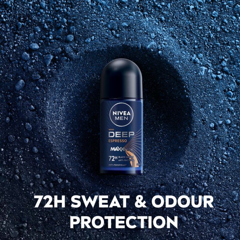 رول ضد تعریق مردانه نیوآ Nivea Deep Espresso حاوی کربن سیاه حجم ۵۰ میل - Image 4