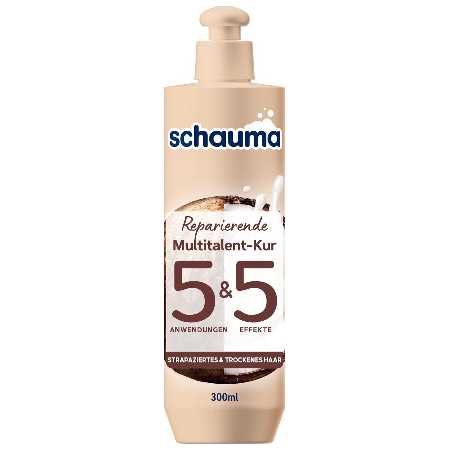 Schauma Multi-talent hair treatment repairing 300ml ماسک مو 5 کاره ترمیمکننده شوما schauma ترمیم و بازسازی عمیق موهای آسیبدیده حجم 300 میل - Image 1