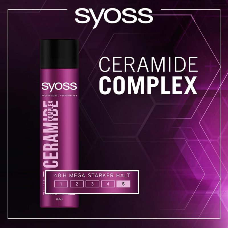 اسپری حالت‌دهنده و تثبیت‌کننده مو سایوس syoss Ceramide Complex نگهداری فوق‌العاده شماره 5 حجم ۴۰۰ میل - Image 2