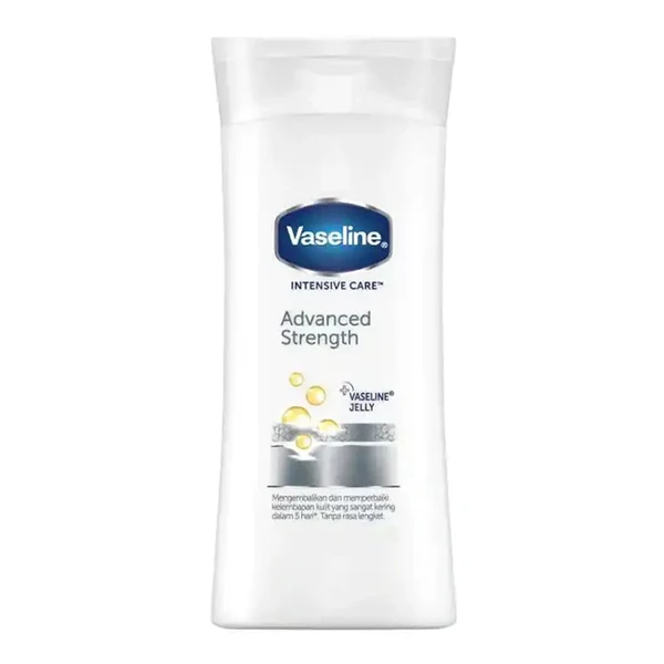 Vaseline Intensive Care Advanced Strength Lotion 200ml لوسیون بدن مرطوب کننده و ترمیم کننده وازلین Vaseline Advanced Strength مخصوص پوست بسیار خشک حجم ۲۰۰ میل - Image 1