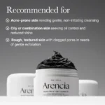 شوینده و اسکراب روزانه صورت برنج موچی و چای سیاه آرنسیا Arencia حجم ۱۲۰ گرم - Image 10