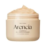 شوینده و اسکراب روزانه صورت برنج موچی و گل همیشه‌بهار آرنسیا Arencia حجم ۱۲۰ گرم