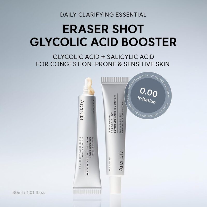 سرم لایه بردار و روشن کننده پوست آرنسیا Arencia eraser shot glycolic acid ضد منافذ باز حجم 30 میل - Image 2