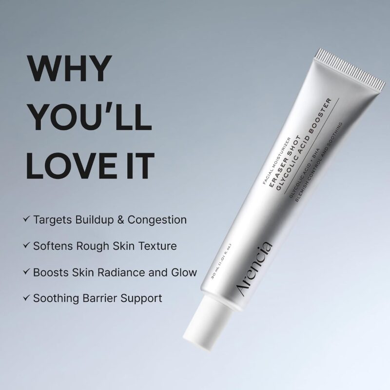 سرم لایه بردار و روشن کننده پوست آرنسیا Arencia eraser shot glycolic acid ضد منافذ باز حجم 30 میل - Image 3