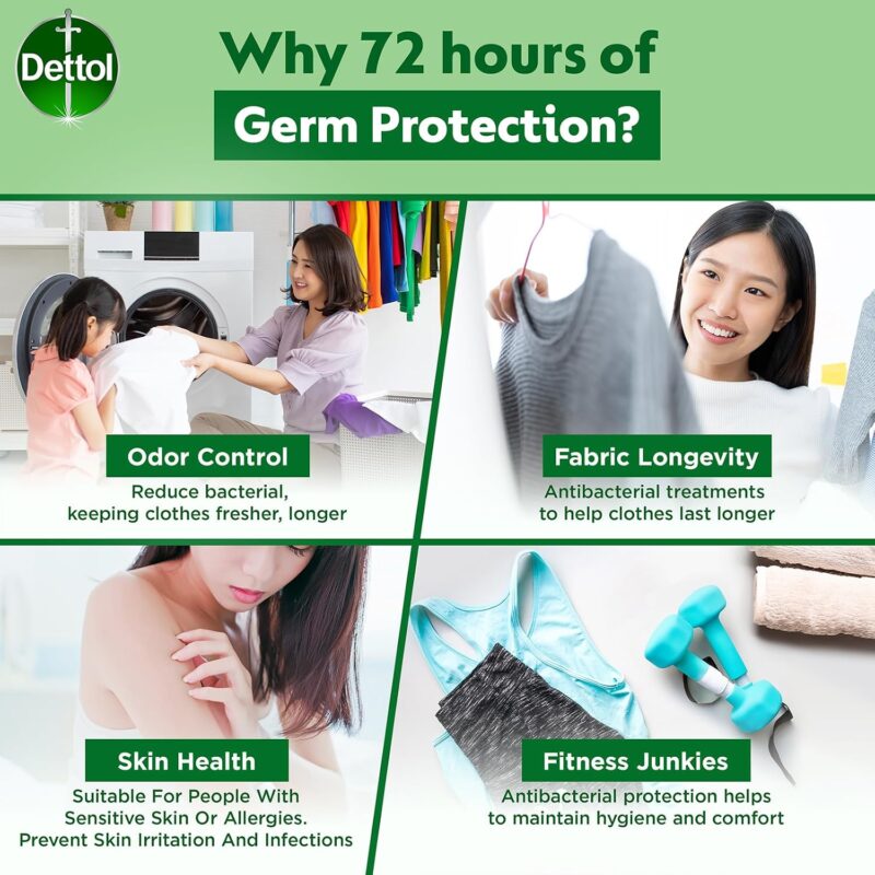 کپسول ماشین لباسشویی آنتی‌باکتریال دتول پروپاد Dettol Propod All-in-One Citrus Rose بسته 56 عددی - Image 8
