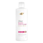 شامپو کراتین ترمیم‌کننده و تقویت‌کننده داو Dove amino serum مناسب موهای خشک و آسیب دیده حجم ۳۷۵ میل