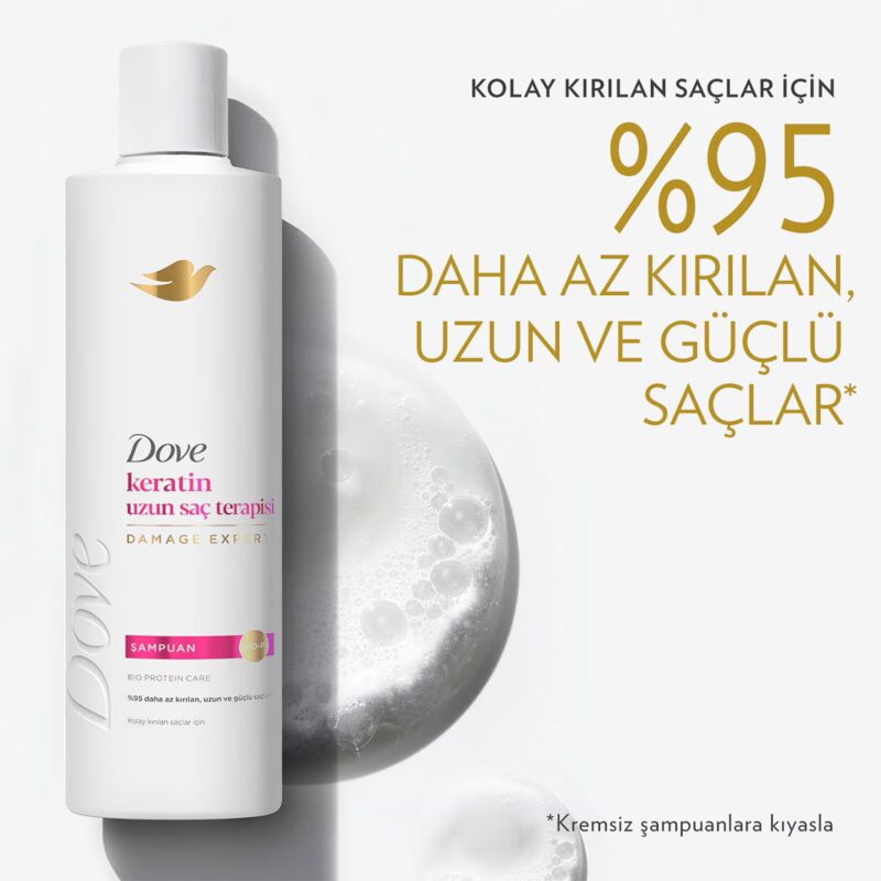 شامپو کراتین ترمیم‌کننده و تقویت‌کننده داو Dove amino serum مناسب موهای خشک و آسیب دیده حجم ۳۷۵ میل - Image 5