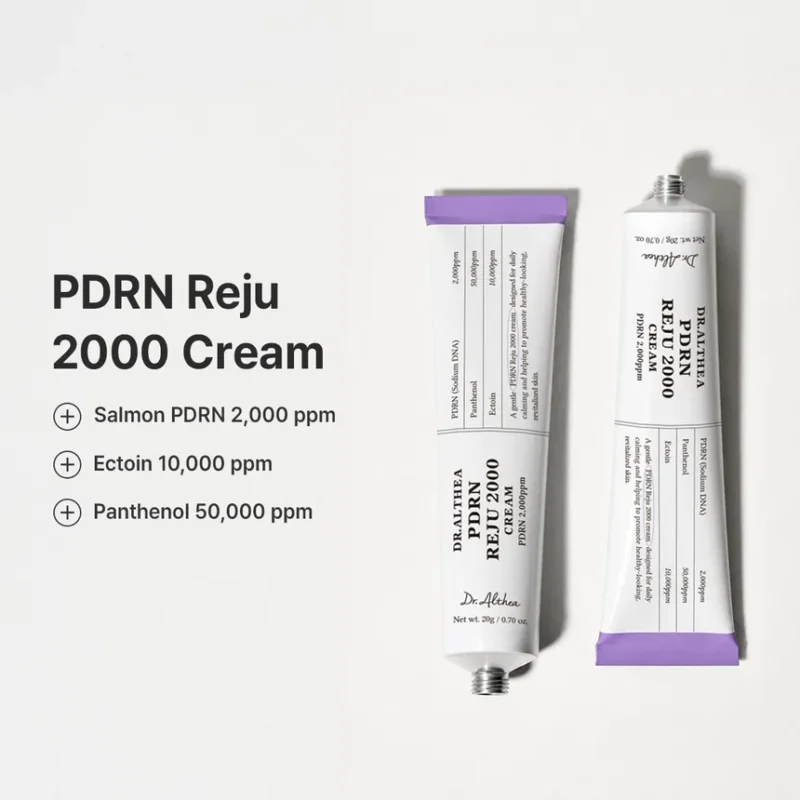 کرم PDRN ترمیم کننده و جوانساز دکتر التیا Dr.Althea PDRN REJU 2000 حجم 20 گرم - Image 2