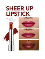رژلب جامد براق فلورمار flormar Sheer Up شماره 015 رنگ Go For Bordeaux - Image 3