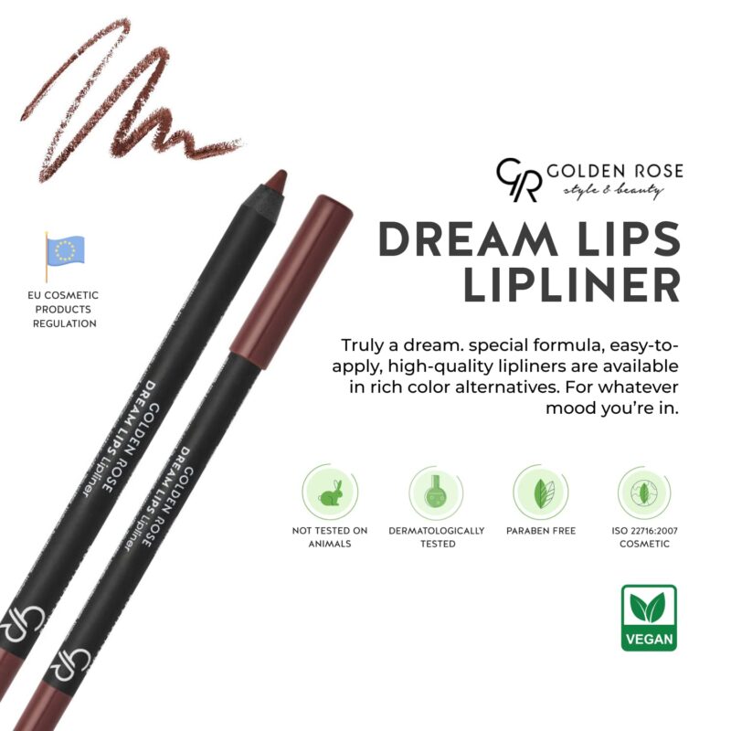 مداد لب گلدن رز Golden Rose DREAM LIPS شماره 510 - Image 7