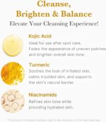 فوم شوینده کوجیک اسید و زردچوبه مدی کیوب Medicube Kojic Acid Turmeric Toning حجم 120 گرم - Image 5