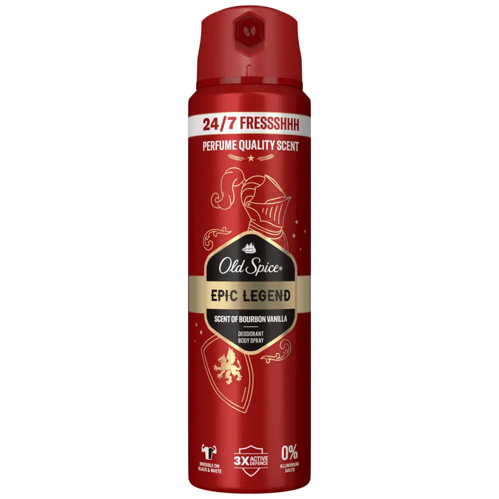 old-spice-epic legend-body-spray-150ml اسپری دئودورانت اولد اسپایس Old Spice EPIC LEGEND حجم 150 میل - Image 1