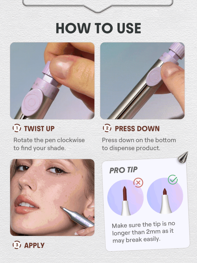 مداد آرایشی چهارکاره شیگلم SHEGLAM The Everywhere 4-In-1 Pen Multicolor - Image 7