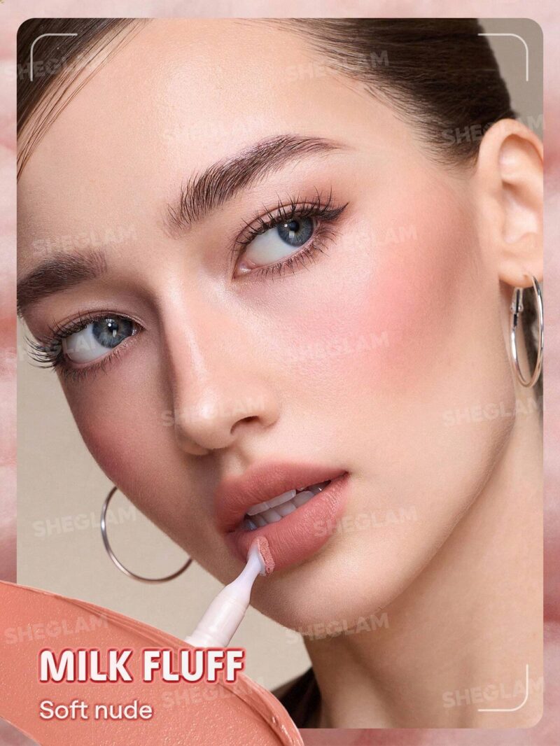 رژ لب مایع مات محوکننده مارشمالو پاف شیگلم Sheglam شماره 031 رنگ Milk Fluff - Image 6