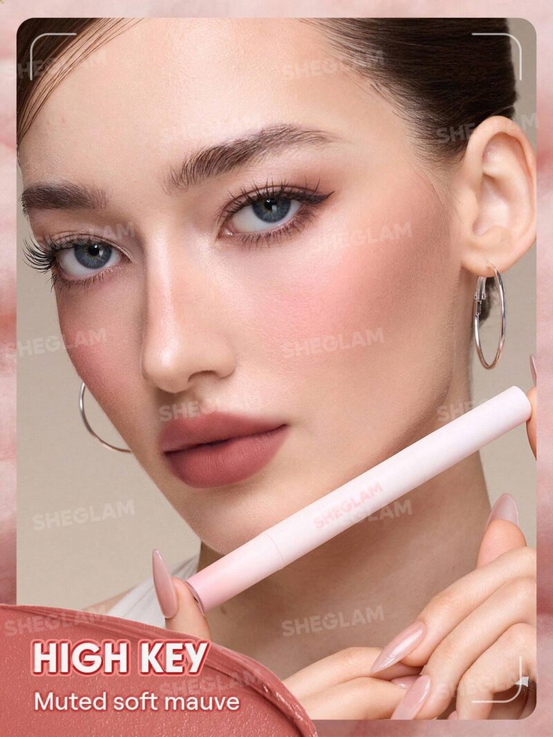 رژ لب مایع مات محوکننده مارشمالو پاف شیگلم Sheglam شماره 111 رنگ High Key - Image 3