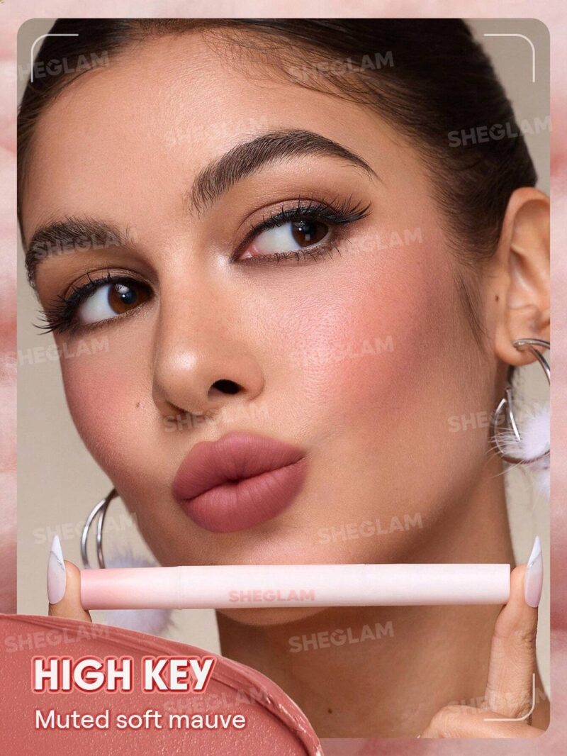 رژ لب مایع مات محوکننده مارشمالو پاف شیگلم Sheglam شماره 111 رنگ High Key - Image 6