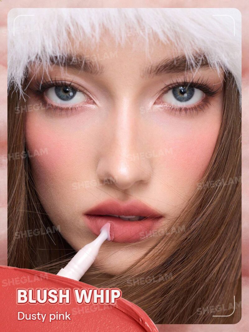 رژ لب مایع مات محوکننده مارشمالو پاف شیگلم Sheglam شماره 136 رنگ Blush Whip - Image 3