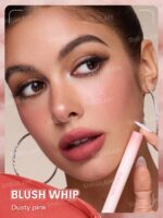 رژ لب مایع مات محوکننده مارشمالو پاف شیگلم Sheglam شماره 136 رنگ Blush Whip - Image 6