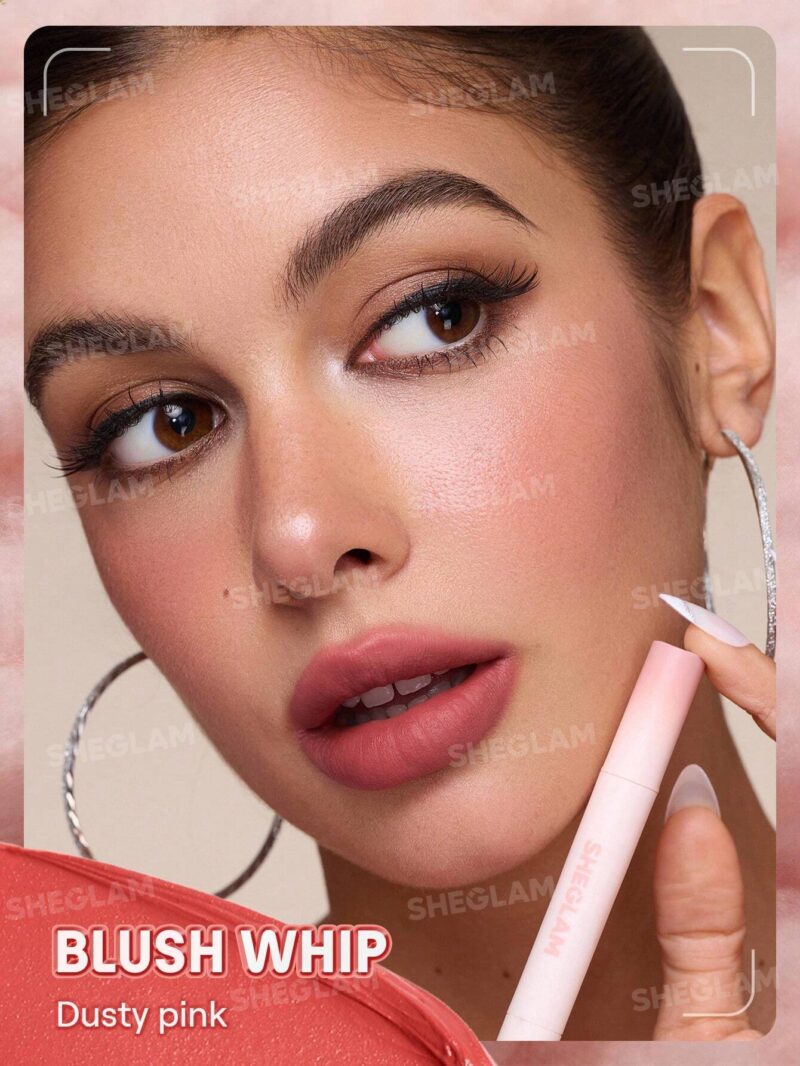 رژ لب مایع مات محوکننده مارشمالو پاف شیگلم Sheglam شماره 136 رنگ Blush Whip - Image 6