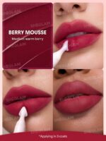 رژ لب مایع مات محوکننده مارشمالو پاف شیگلم Sheglam شماره 331 رنگ Berry Mousse - Image 2