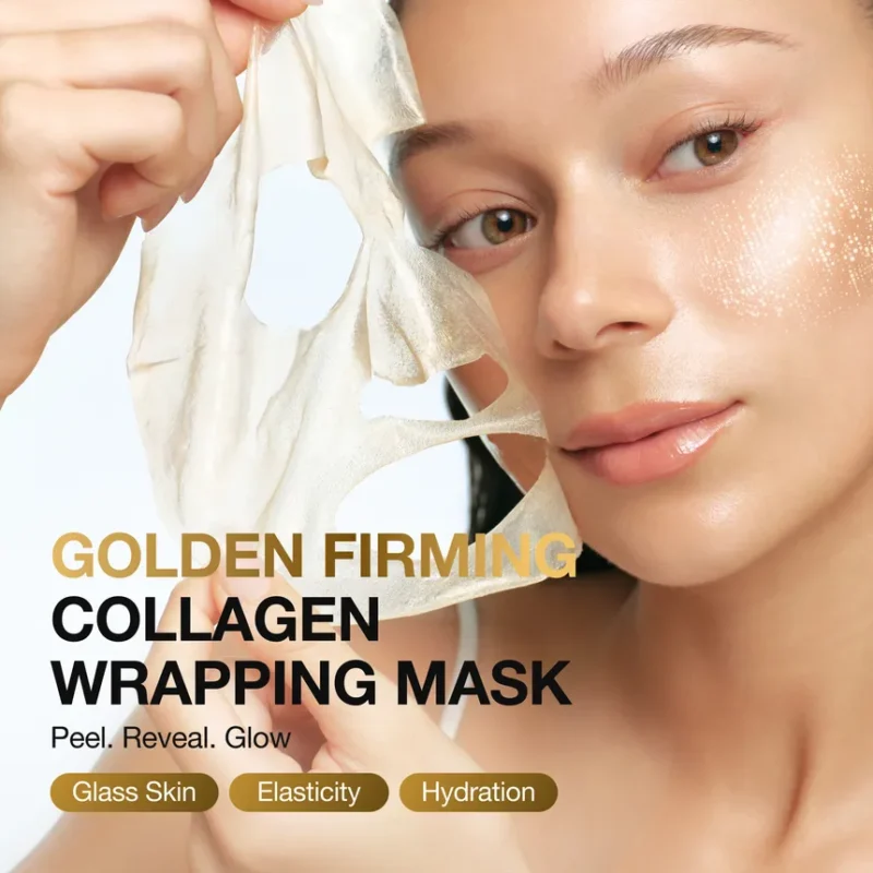 ماسک کلاژن لیفتینگ و سفت‌کننده آنوا Anua Golden Firming Collagen Wrapping Mask KPOP DEMON حجم 80 میل - Image 4
