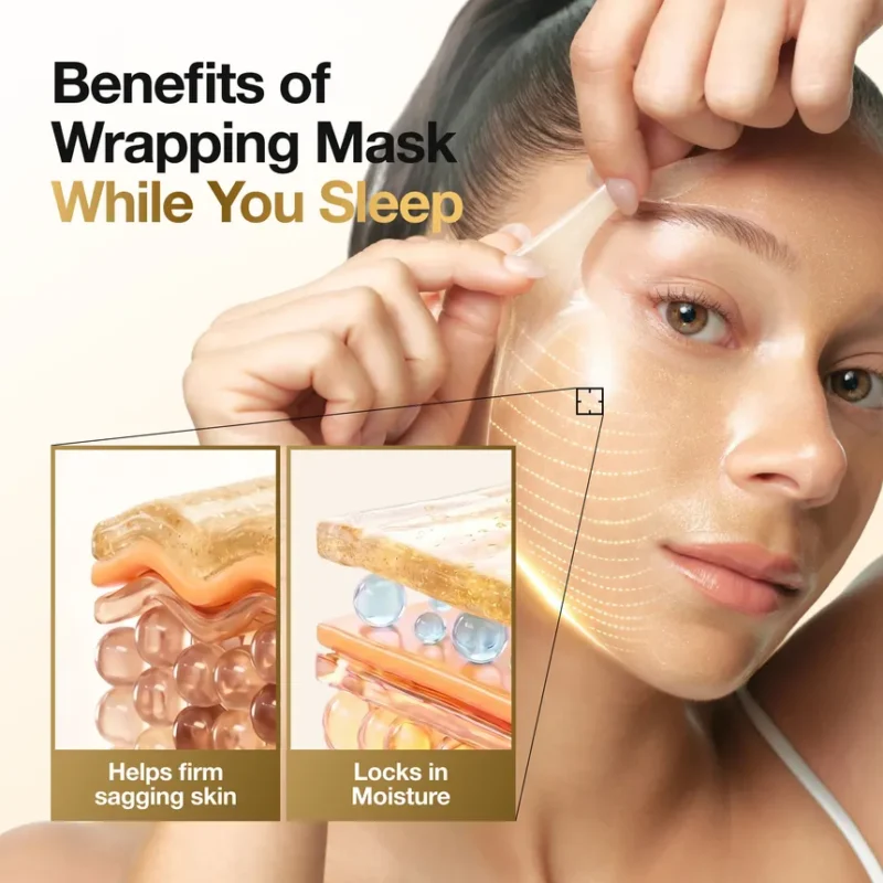 ماسک کلاژن لیفتینگ و سفت‌کننده آنوا Anua Golden Firming Collagen Wrapping Mask KPOP DEMON حجم 80 میل - Image 8