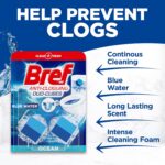 قرص توالت فرنگی ضدگرفتگی برف Bref Anti-Clogging Duo-Cubes Ocean با رایحه اقیانوس بسته 2 عددی 50 گرمی - Image 6