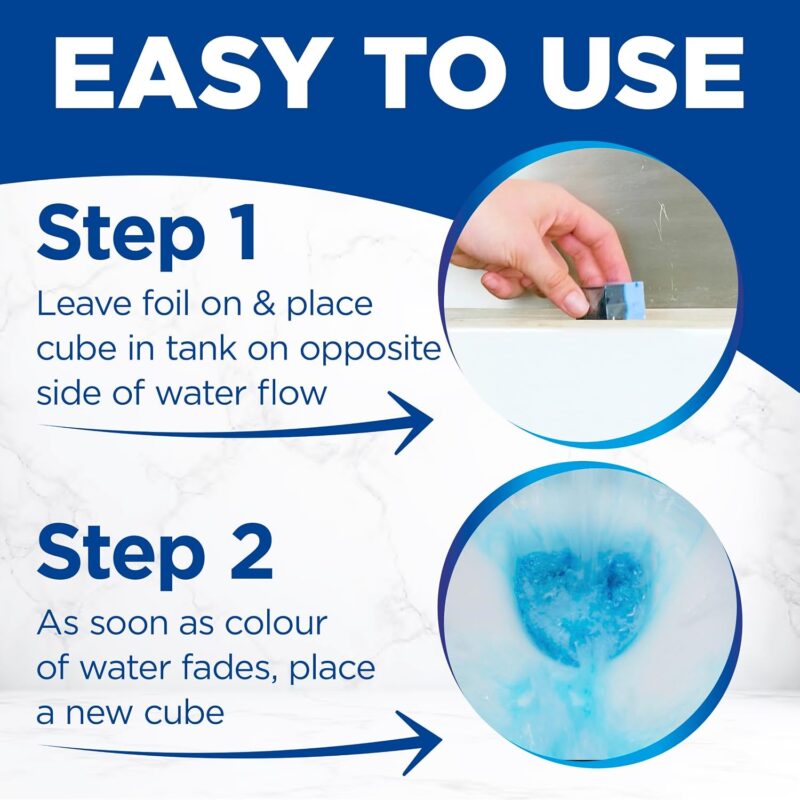قرص توالت فرنگی ضدگرفتگی برف Bref Anti-Clogging Duo-Cubes Ocean با رایحه اقیانوس بسته 2 عددی 50 گرمی - Image 3