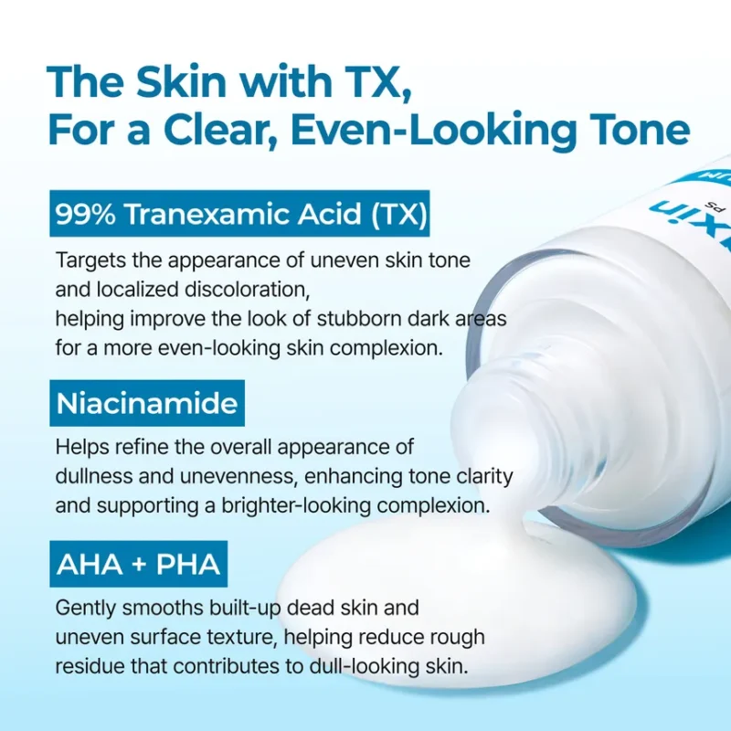 سرم لایه‌بردار و روشن‌کننده پوست دکتر ملاکسین Dr. Melaxin Peel Shot Exfoliating TX Serum حاوی ترانگزامیک اسید و نیاسینامید حجم 80 میل - Image 5