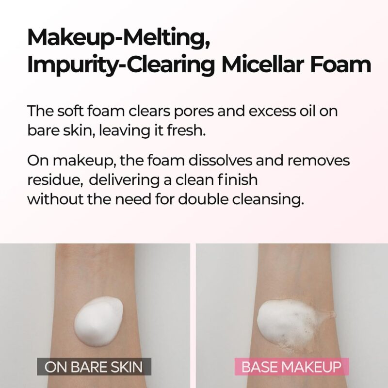 فوم شوینده و پاک‌کننده آرایش دکتر ملاکسین Dr. Melaxin Melting Bubble Foaming Cleanser حاوی کالامین و نیاسینامید حجم 150 میل - Image 5