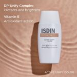 ضدآفتاب رنگی ضدلک و یکنواخت‌کننده رنگ پوست ایزدین ISDIN Fotoultra 100 Active Unify Color SPF50 حجم 50 میل - Image 4