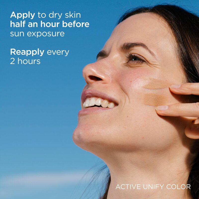 ضدآفتاب رنگی ضدلک و یکنواخت‌کننده رنگ پوست ایزدین ISDIN Fotoultra 100 Active Unify Color SPF50 حجم 50 میل - Image 5