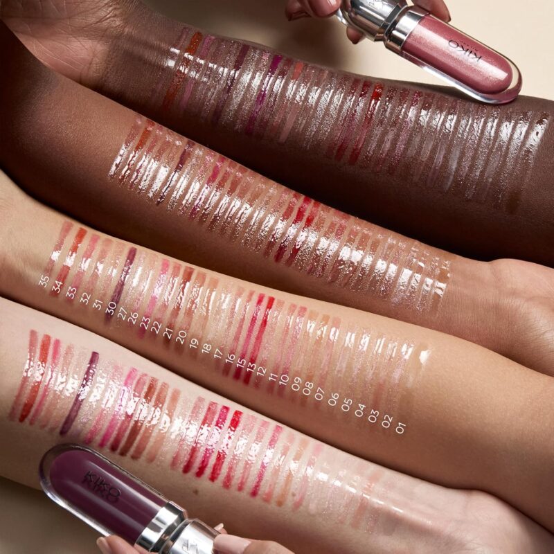 برق لب مرطوب‌کننده و براق‌کننده کیکو میلانو KIKO Milano 3D Hydra Lipgloss شماره 04 Pearly Peach Rose - Image 11