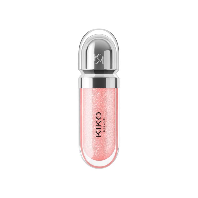 برق لب مرطوب‌کننده و براق‌کننده کیکو میلانو KIKO Milano 3D Hydra Lipgloss شماره 04 Pearly Peach Rose - Image 2
