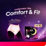 نوار بهداشتی شورتی یکبار مصرف شبانه کوتکس Kotex سایز S-M بسته 2 عددی - Image 5