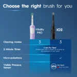 مسواک برقی اورال بی Oral-B Vitality Pro Purple با 3 حالت مسواک‌زدن و تایمر 2 دقیقه‌ای رنگ بفنش - Image 7