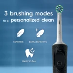 مسواک برقی اورال بی Oral-B Vitality Pro Black با 3 حالت مسواک‌زدن و تایمر 2 دقیقه‌ای رنگ مشکی - Image 3