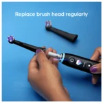 سری یدک مسواک برقی اورال بی Oral-B iO Radiant Whiteکمک به حذف لکه‌های سطحی دندان رنگ مشکی بسته 2 عددی - Image 4