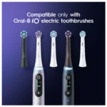 سری یدک مسواک برقی اورال بی Oral-B iO Radiant Whiteکمک به حذف لکه‌های سطحی دندان رنگ مشکی بسته 2 عددی - Image 5