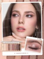 پالت 9 رنگ سایه چشم شیگلم SHEGLAM Mauve Mood Palette ترکیبی از سایه های مات و درخشان - Image 2
