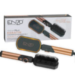 برس حرارتی صاف‌کننده و حالت‌دهنده مو انزو ENZO EN-4002 Black KERATIN رنگ مشکی