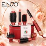 سشوار چندکاره 7 در 1 انزو ENZO Professional Supermotor Pro مدل EN-4133PRO-7 رنگ قرمز - Image 6