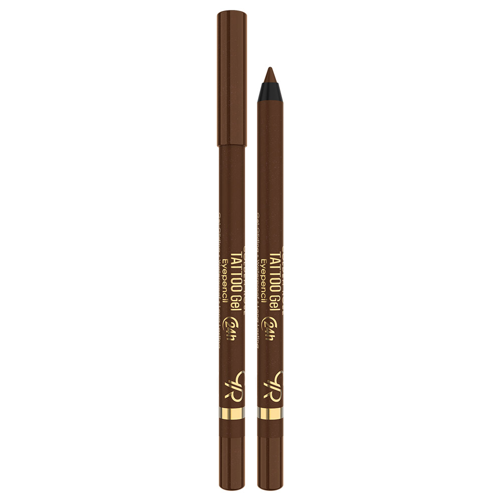 golden-rose-tattoo-gel-eye-pencil-115-RUSTIC BROWN مداد چشم ژله ای گلدن رز Golden Rose Tattoo Gel شماره 115 رنگ RUSTIC BROWN - Image 1